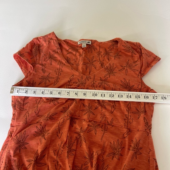 Toad&CO Rosemarie Dress in Poppy Airy Floral Print A Lined Stretch Ruched Size L - Picture 8 of 8